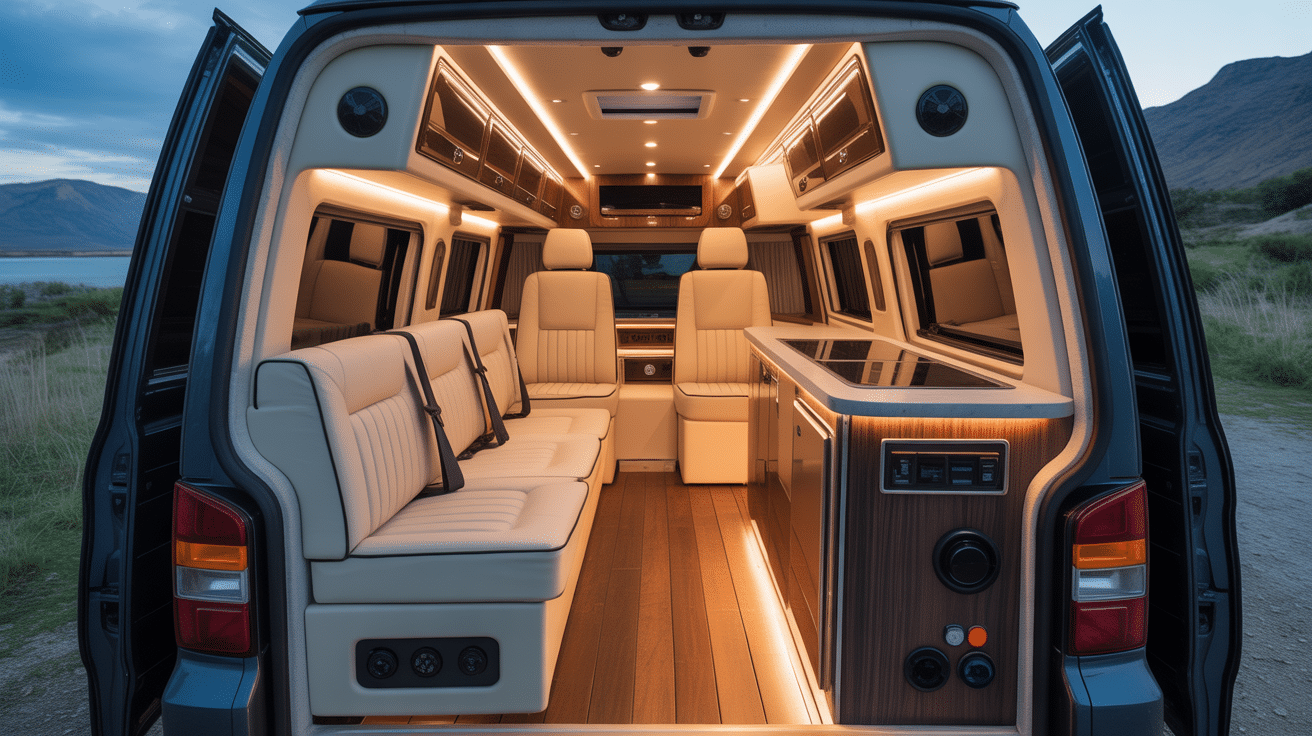 van luxe interieur